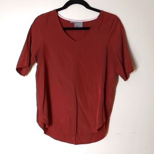 Vero Moda Short Sleeve Side Zip Tailored Fit Blouse Women's S